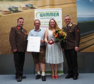 Ehrenmedaile für Landtechnik Wimmer